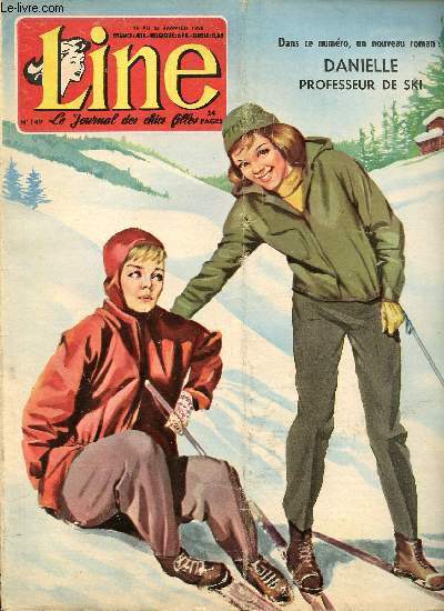 Line - n 149 - semaine du 16 au 23 janvier 1958 - Madame Roland, l'me de la Gironde - Danielle professeure de Ski - ...