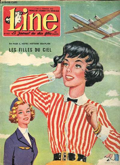Line - n 152 - semaine du 6 au 13 fvrier 1958 - Les filles du ciel par Edouard Aidans - Avocate - ...
