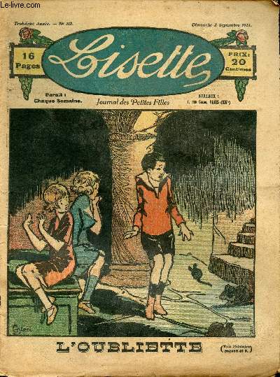 Lisette - n 112 - 2 septembre 1923 - La toilette de Cloclo par Ferran - L'heure du bain par Crisenoy - L'oubliette - Le vrai repos par Avril - ...
