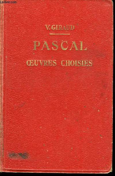 Pascal - Oeuvres choisies
