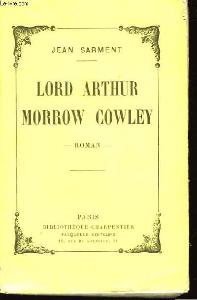 Lord Arthur Morrow Cowley