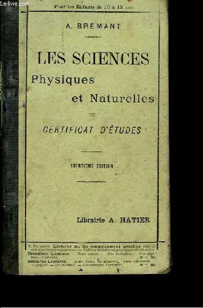 Les Sciences Physiques et Naturelles.