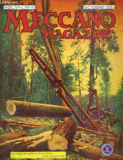 Meccano Magazine. Vol VIII n10 : L'abatage des gants de la fort.
