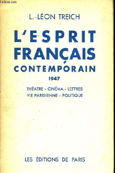 L'Esprit franais contemporain 1947
