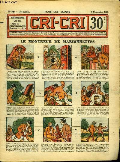 Cri-Cri n789, 16me anne : Le montreur de marionettes