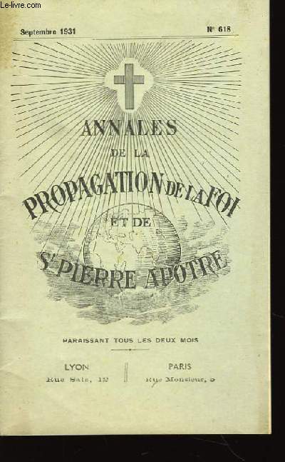 Annales de la Propagation de la Foi et de St-Pierre Aptre. N618