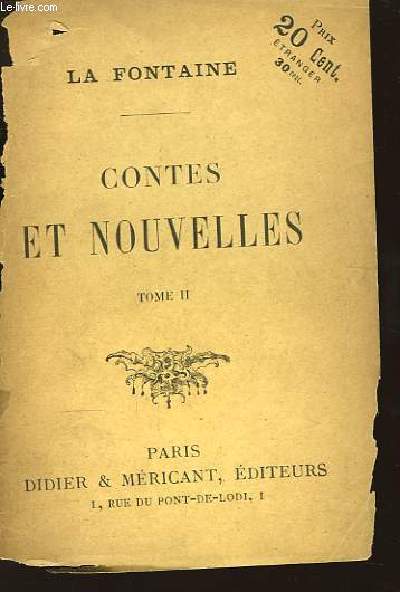 Contes et Nouvelles. TOME II