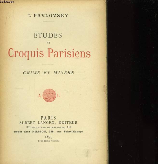 Etudes et Croquis Parisiens. Crime et Misre.