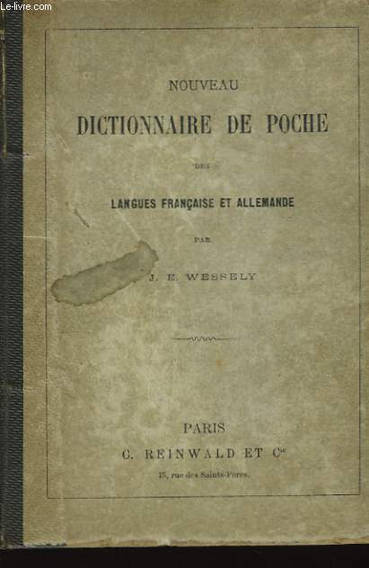 Nouveau Dictionnaire de Poche des Langues Franaise et Allemande