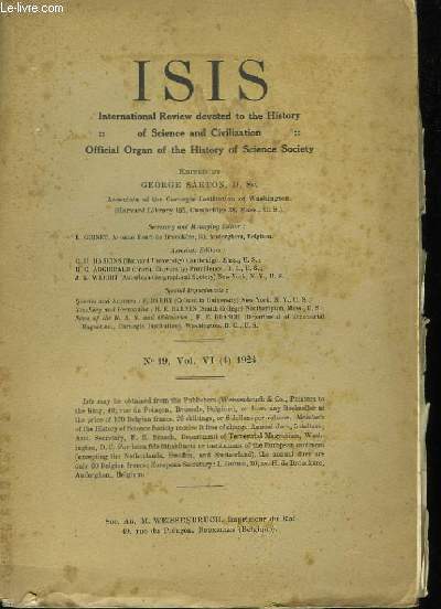 Isis N19, vol. 4.