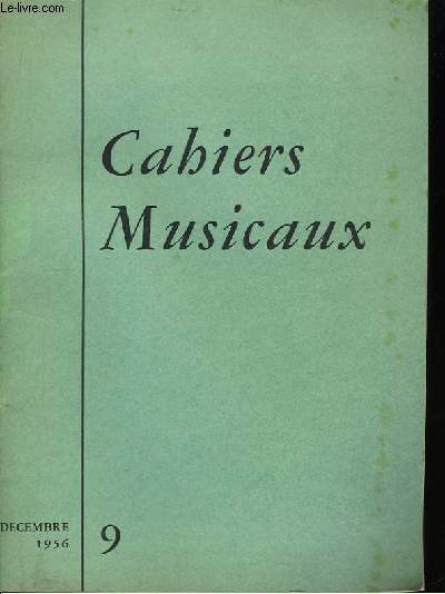 Cahiers Musicaux n9, 2me anne.