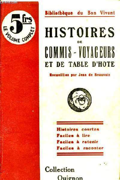 Histoires de Commis-Voyageurs et de Table d'Hte.