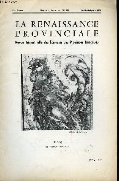 La Renaissance Provinciale, N166 : Le Coq, de Gabrielle Bouffay.