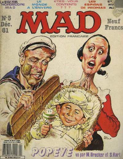 Mad N3 : Popeye vu par M. Drucker et S. Hart.