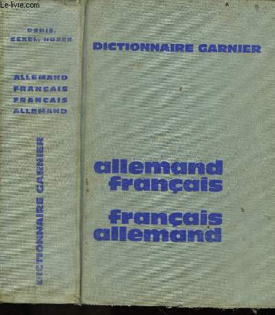 Dictionnaire Allemand-Franais et Franais-Allemand.
