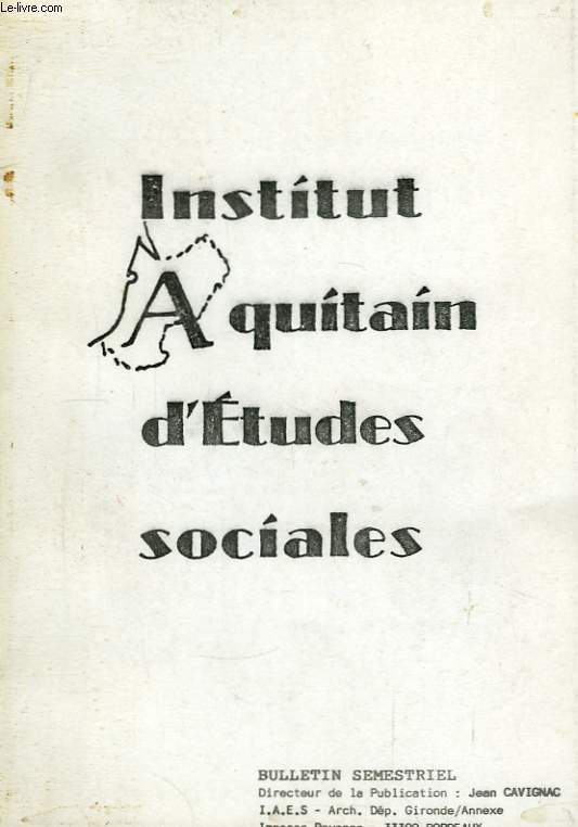 Institut Aquitain d'Etudes Sociales N51