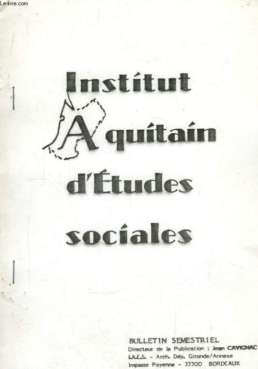 Institut Aquitain d'Etudes Sociales N50