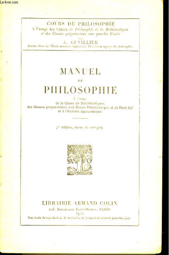 Manuel de Philosophie