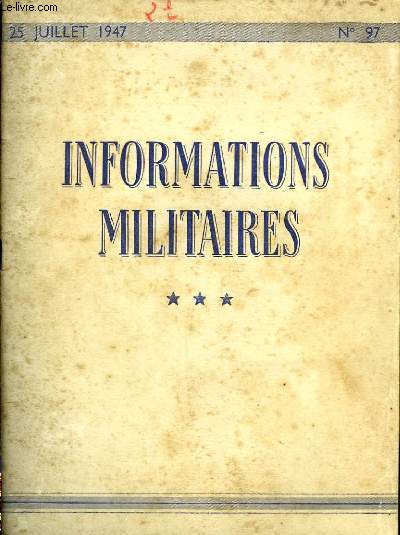 Informations Militaires. N97
