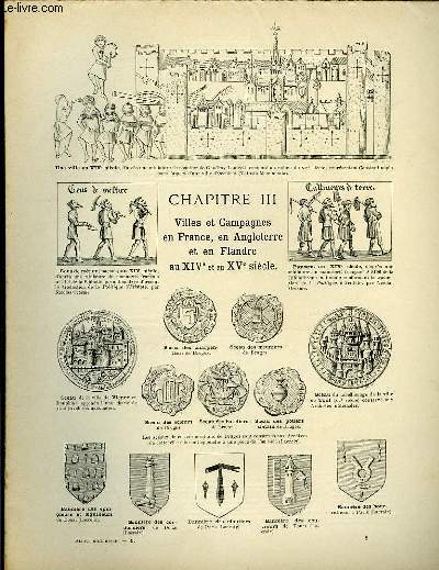 Album Historique. Chapitre III : Villes et Campagnes en France, en Angleterre et en Flandre au XIV et au XV sicle.
