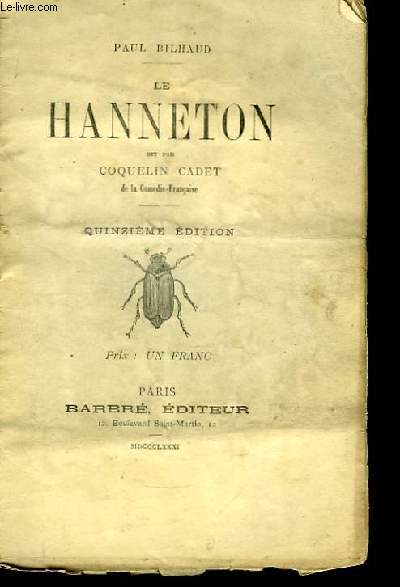Le Hanneton, dit par Coquelin Cadet, de la Comdie-Franaise.