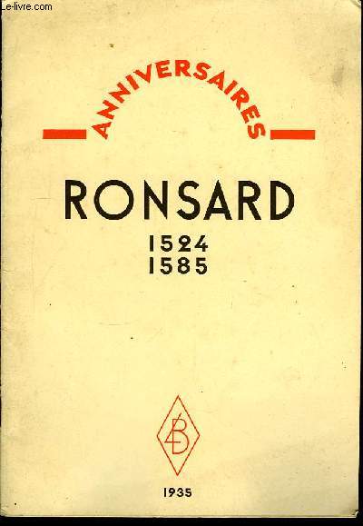 Ronsard 1524 - 1585