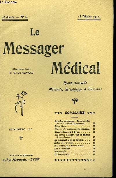 Le Messager Mdical n2, 2me anne