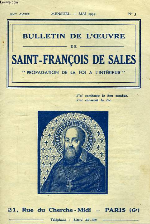 Bulletin de Saint-Franois de Sales. 80me anne, n5