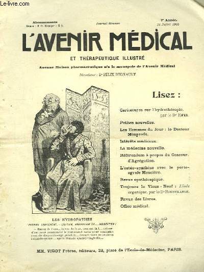 L'Avenir Mdical et Thrapeutique illustr. N11, 5me anne