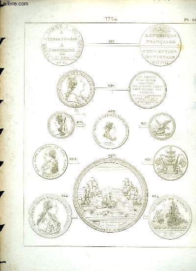 Histoire Numismatique de la Rvolution Franaise. Planche N61 : 1794