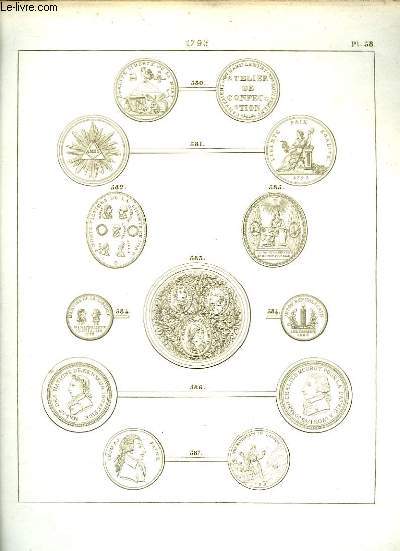 Histoire Numismatique de la Rvolution Franaise. Planche N58 : 1793
