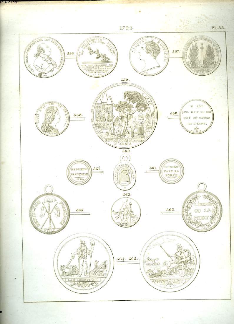 Histoire Numismatique de la Rvolution Franaise. Planche N55 : 1793