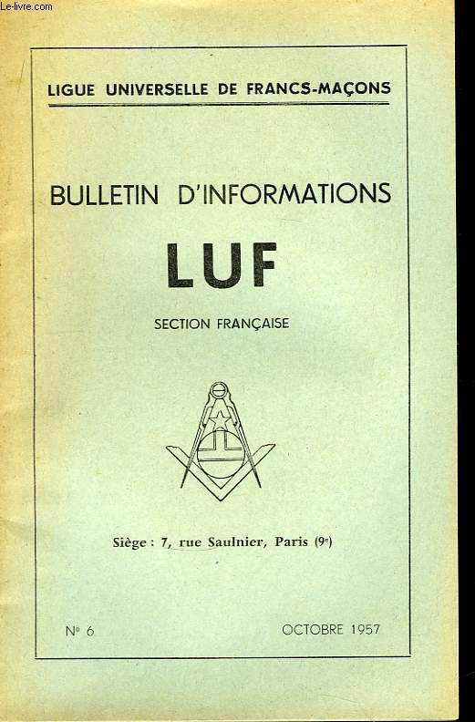 Bulletin d'Infotmations UFL, N6