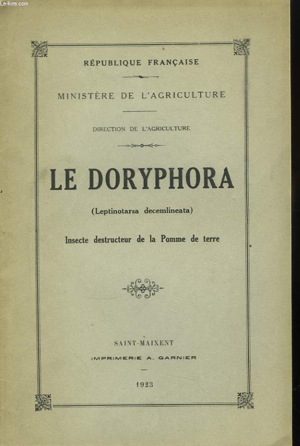Le Doryphora (Leptinotarsa Decemlineata)
