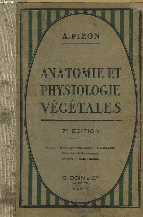 Anatomie et Physiologie Vgtales.