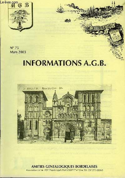 Informations A.G.B. N75
