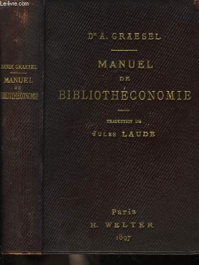 Manuel de Bibliothconomie.