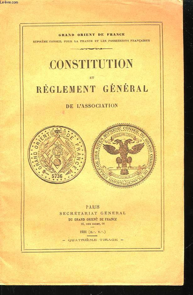 Constitution et Rglement Gnral de l'Association