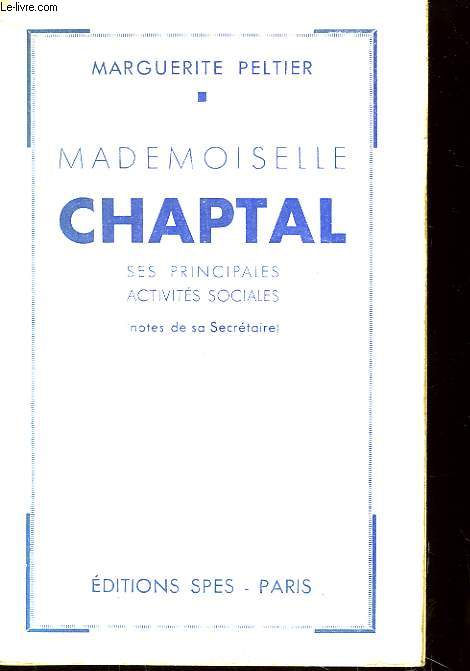 Mademoiselle Chaptal.