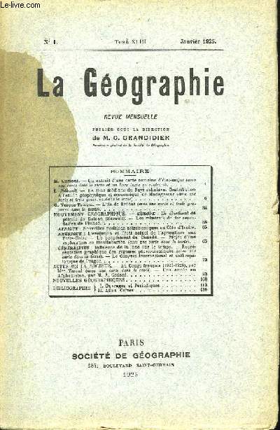 La Gographie n1, TOME XLIII.