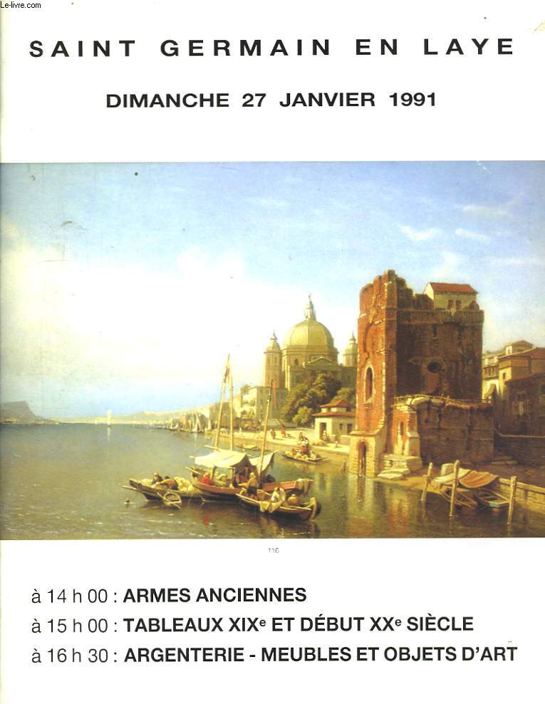 Catalogue de Vente aux Enchres. Saint-Germain en Laye.