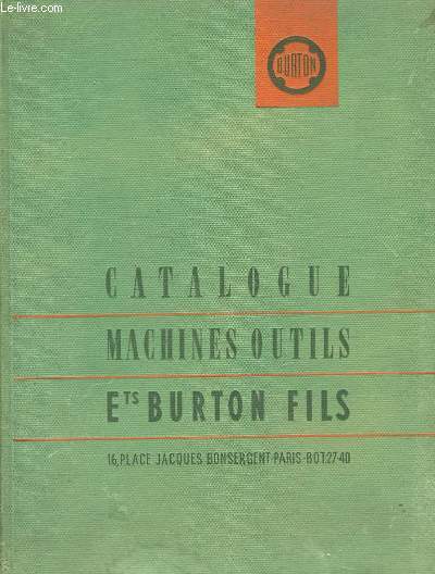 Catalogue Machine-Outils.