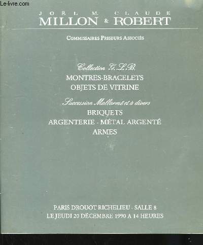 Catalogue de Montres-Bracelets, d'Objets de Vitrine