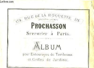 Album pour entourage de Tombeaux et Grilles de Jardins.