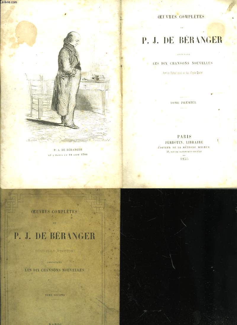 Oeuvres Compltes de P.J. de Branger. En 2 TOMES