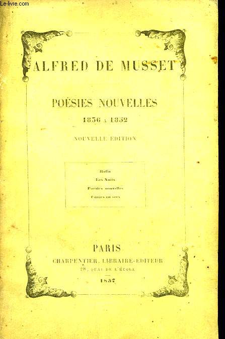Posies Nouvelles. 1836  1852.