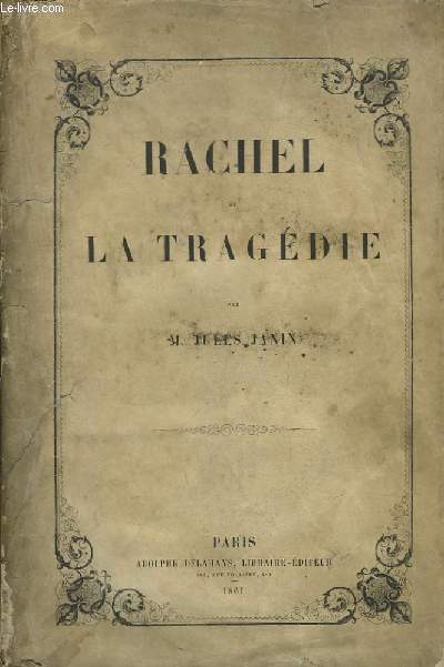 Rachel et la Tragdie