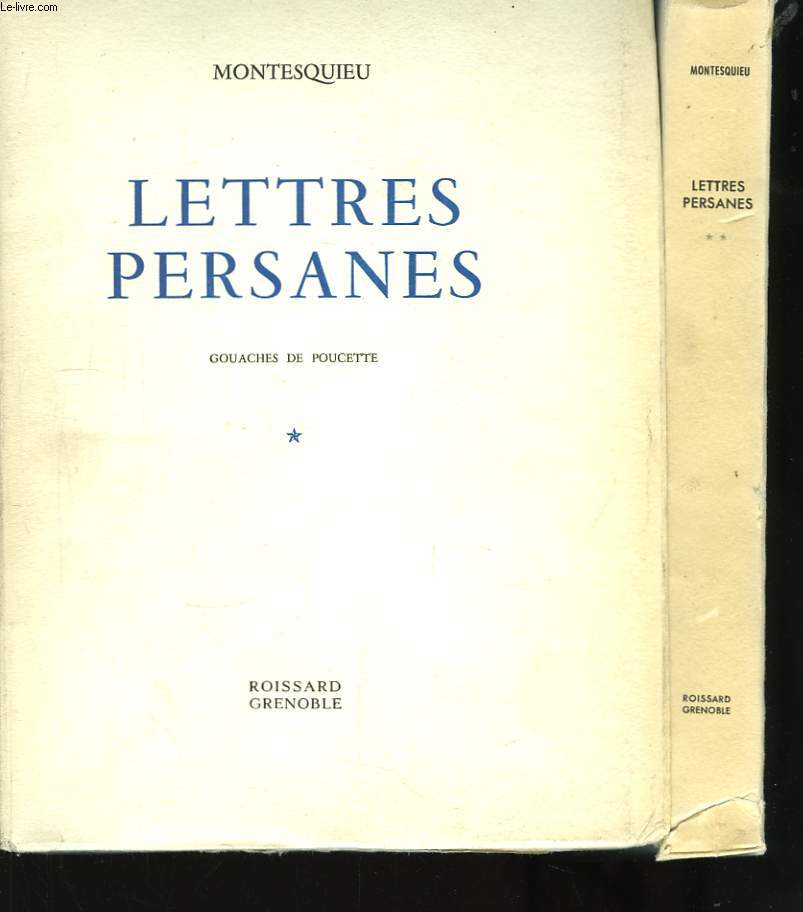 Lettres Persannes. En 2 TOMES