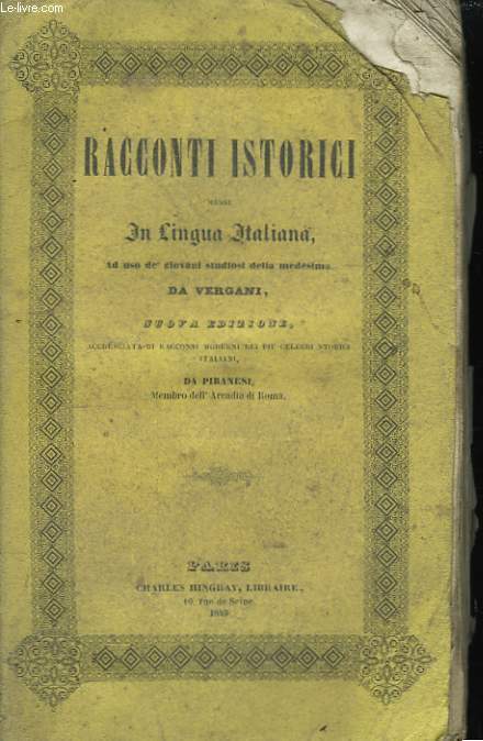Racconti Istorici messi in Lingua Italiana