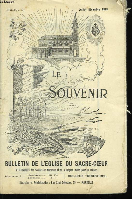 Le Souvenir. Bulletin de l'Eglise du Sacr-Coeur n35 - 36